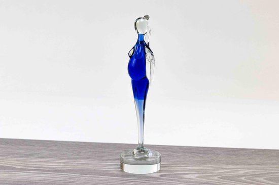 Zwangere Vrouw 'In verwachting' glas sculptuur luxe Cadeau