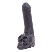 Zwarte Dildo Met Doodshoofd - Skull Dildo - 28,5 x 6,5 cm - Zwart