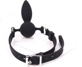 Gag | Mondknevel met Buttplug "Spartan" - zwart