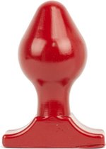 All Red Buttplug 16 x 8 cm - rood