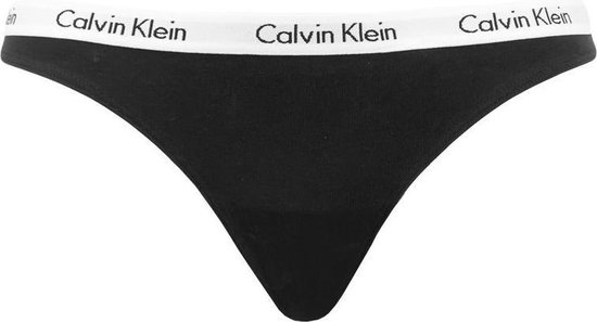 Calvin Klein 3-pack String Dames - Zwart - Maat S - Calvin Klein