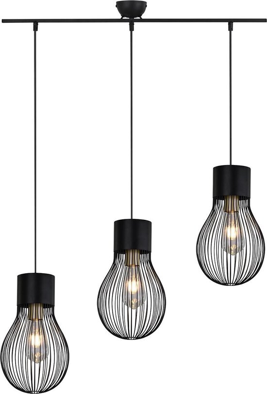 LED Hanglamp - Hangverlichting - Trion Divo - E27 3-lichts - - Mat... | bol.com