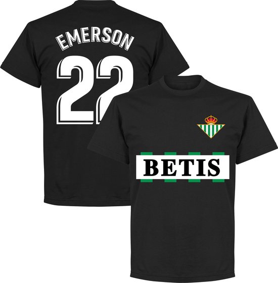 Real Betis Emerson 22 Team T-Shirt - Zwart - 4XL