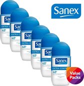 SANEX Deoroller Extra Control - 6 X 50 ml - Voordeelverpakking