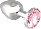 Rimba Bondage Play Buttplug KLEIN met roze kristal