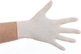 Latex handschoenen gepoederd wit - S - 100 stuks - CMT