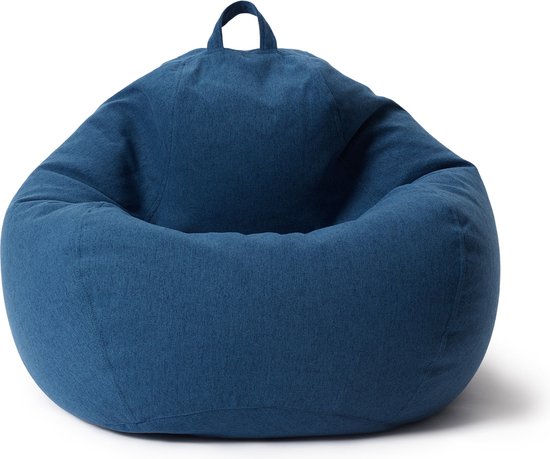 Lumaland Comfort Line Indoor Zitzak M - 70x80x50cm / 120l - Donkerblauw