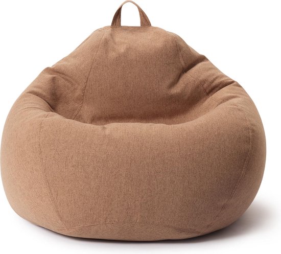 Pouf d'intérieur Lumaland Comfort Line XL - 90x110x50cm / 250l - Marron