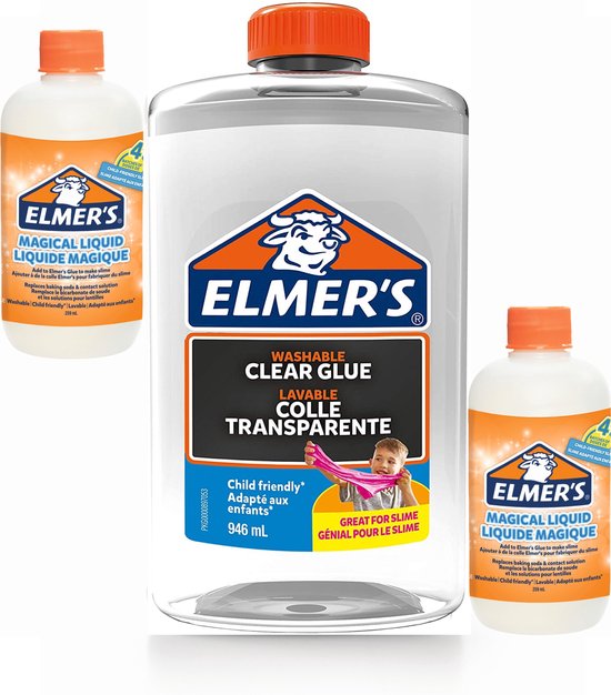 Aanvankelijk beha onderdak Elmers Glue Topperrr Pakket Doorzichtig! Wil jij slijm maken? Met dit  Elmer's topperrr... | bol.com
