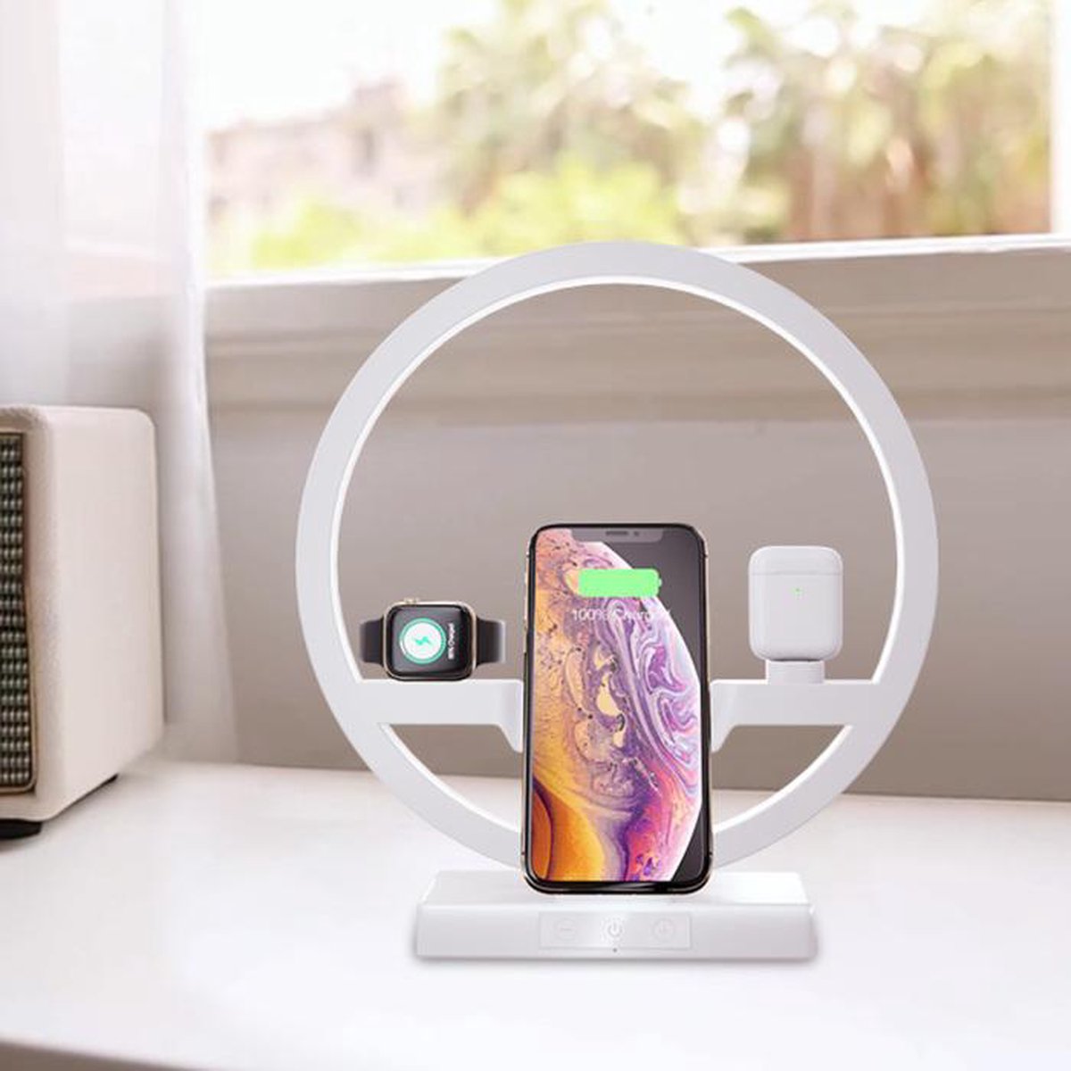 3 in 1 wireless charger lampe