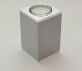 Waxinelichthouder metalen mini urn modern Quardo, 100mm 2569