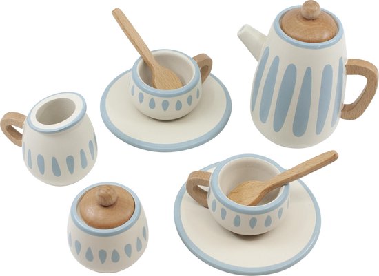 Sebra houten theeservies voor kinderen 11 delig | bol.com