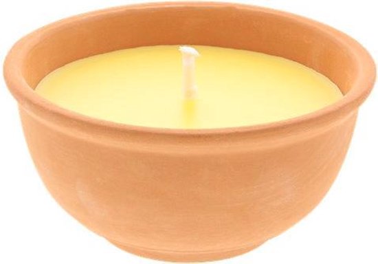 Citronellakaars in terracotta pot | Anti-mug
