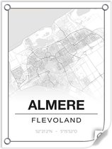 Tuinposter ALMERE (Flevoland) - 60x80cm