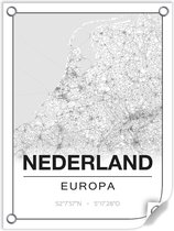 Tuinposter NEDERLAND (Europa) - 60x80cm