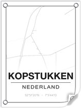 Tuinposter KOPSTUKKEN (Nederland) - 60x80cm