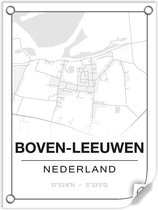 Tuinposter BOVEN-LEEUWEN (Nederland) - 60x80cm