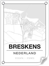 Tuinposter BRESKENS (Nederland) - 60x80cm
