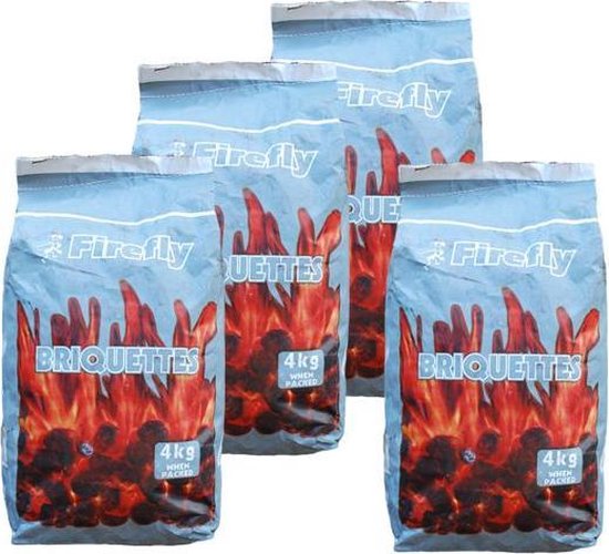 4 x 4kg briketten black Wattle