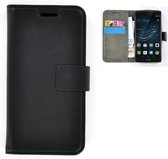 Huawei P9 Plus smartphone hoesje book style wallet case zwart