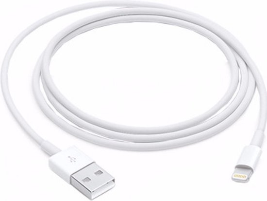 2 stuks Iphone lader Lightning Iphone kabel naar USB voor Oplader - 1 Meter  Lightning... | bol.com