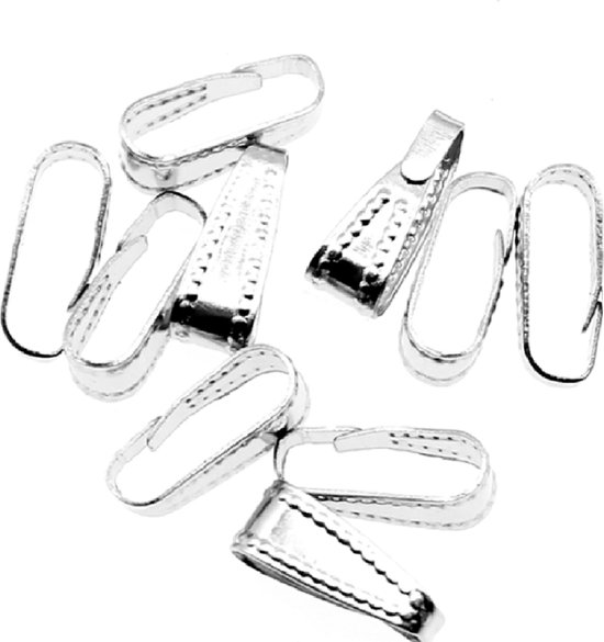 10 -Bails- Sieraden -hanger bevestiging- zilverkleur-sieraden maken