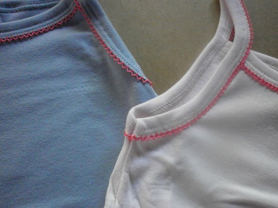 Petit Bateau - 2 Pack - Singlet - Meisje - Roze , paars - 10 jaar 140