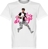 De Ligt Juventus Script T-Shirt - Kinderen - Wit - 104