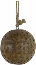 Decoratieve Bal van Mangohout met Stippen (10 cm)