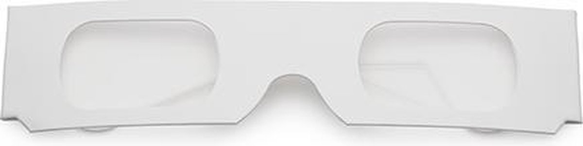 Freaky Glasses - Kartonnen diffractie spacebrillen - festival bril - sterren diffractie effect - wit