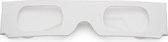 Freaky Glasses - Kartonnen diffractie spacebrillen - festival bril - sterren diffractie effect - wit
