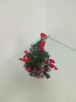 Decoratieve kunst kerstboom - rood