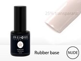 Awesome Rubber Base Coat Nude 25% Transparant Gelpolish - Gel nagellak - UV & LED