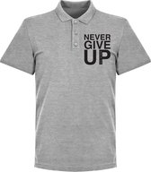 Liverpool Never Give Up Polo Shirt - Grijs - XXXL