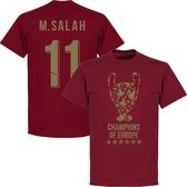 Liverpool Trophy M. Salah 11 Champions of Europe 2019 T-Shirt - Rood - S