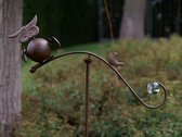 Tuinsteker - Balans uil / vogel - 130 cm hoog