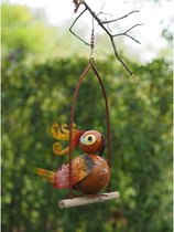 Tuinbeeld - Gekke vogel - 19 cm hoog