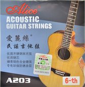 Akoestische gitaar snaren pakket/E string (6e-dikst)  (4 stuks) -Alice® A203-6