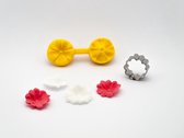 Uitsteek set bloem. Rolfondant | Fondant | Taart | Bakken