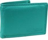 Massi MIliano Portemonnee Unisex Leer Aqua - (RS-500-77) - Klein Model