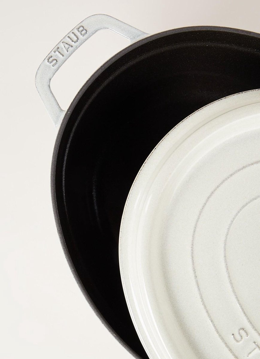 Ovale cocotte STAUB 11031107 White Truffle 31cm 5,5L
