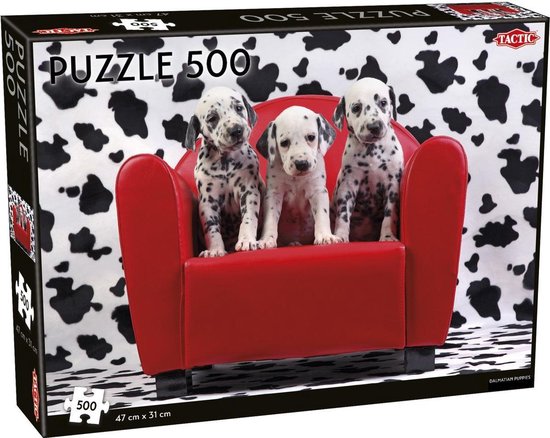 Puzzel 500 stukjes - Dalmatier pups | bol.com