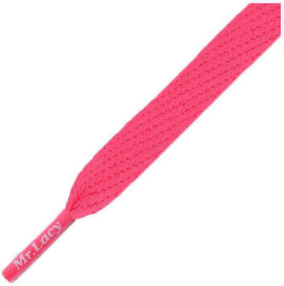 Mr. Lacy - Schoenveters - Veters - Sneakerveters - Flatties - Plat - Neon Roze - Veterlengte 130 cm – Breedte 10 mm