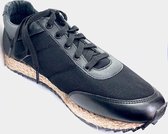 Seafolly Walkabout Espadrille Trainer - Dames Schoenen Sneakers PU Leer Zwart Maat 39