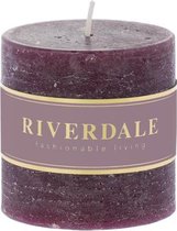 Riverdale - Rustieke Geurkaars Sandalwood Rose dark burg 7.5x7.5cm - Paars