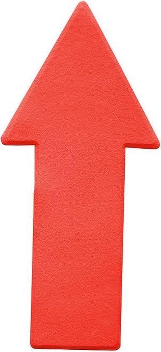 Veldmarkering - vloermarkering - pijl - 34,5 X 16 Cm - Rood - 6 Stuks