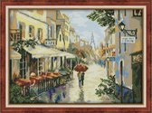 Diamond Painting Pakket Canvas, Artibalta - French Street AZ-483, 45x32 cm