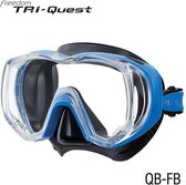 TUSA Snorkelmasker Duikbril Freedom Tri-Quest M3001- zwart/blauw