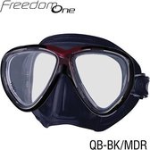 TUSA Snorkelmasker Duikbril Freedom One - M-211QB-MDR - zwart/rood