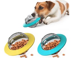 Honden Speelgoed UFO - Snack Dispenser - Voerbal - Blauw - 1 stk